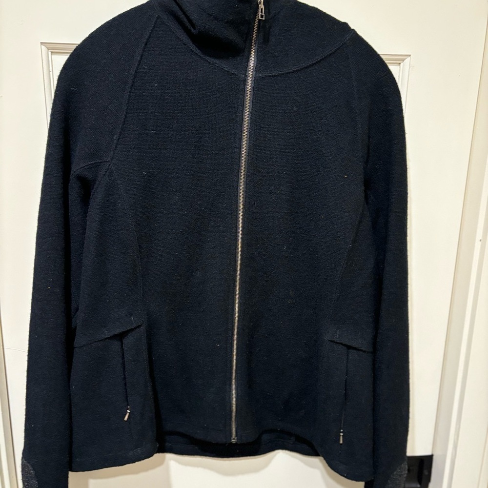 Ibex Black Merino Wool Jacket